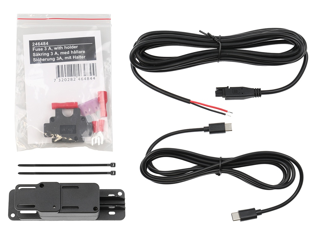 Kiint virtalähde Molex 2 Pin, USB-C johto