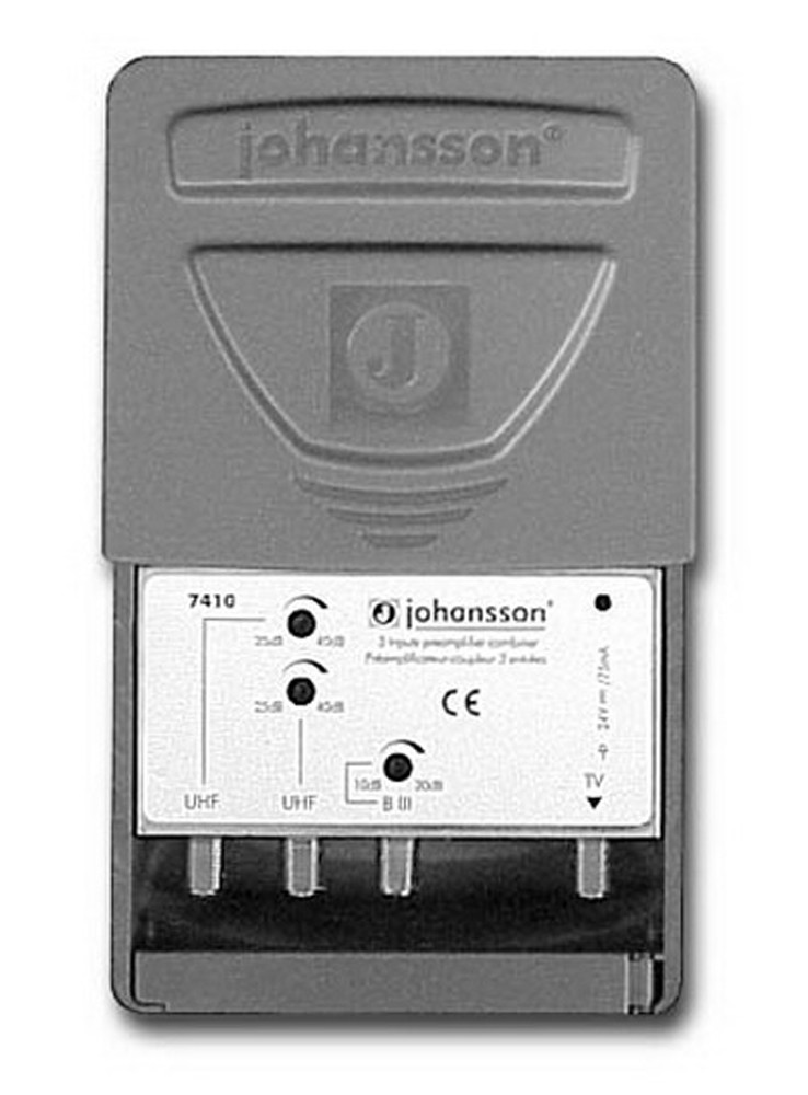 Mastovahvistin 2xUHF 25-32dB, 1xVHF 10-30dB, K21-69 eol J7413DC korvaa!