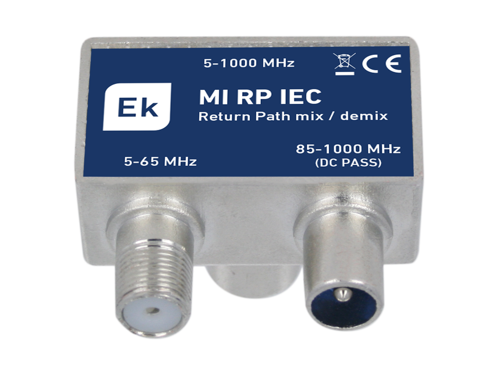 Data-TV suodin IEC-u/IEC-n/F-n EKOAX, 5-65MHz + 85-1000MHz