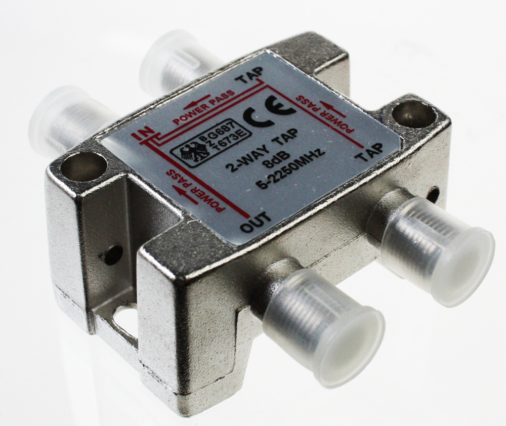 Haaroitin 1/2 5-2400MHz 8dB DC-syöttö, 2-haaroitin