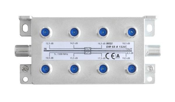 Haaroitin 1/8 5-1300MHz 13-20dB Docsis 3.1 -yhteensopiva