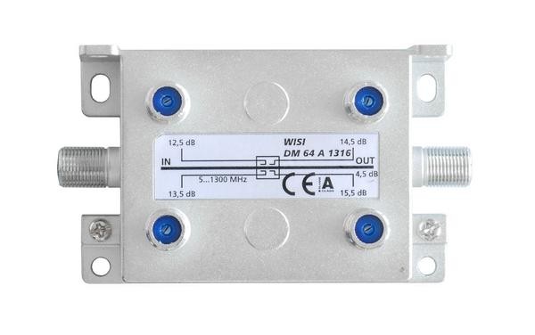 Haaroitin 1/4 5-1300MHz 13-16dB Docsis 3.1 -yhteensopiva