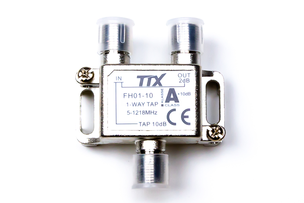 Haaroitin 1/1 5-1300MHz 10dB Docsis 3.1 -yhteensopiva