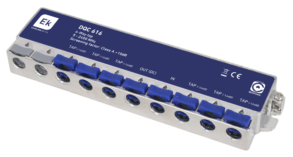 Haar. 1/6 5-2400MHz pikaliitos 16dB/4,4dB DC-läpisyöttö