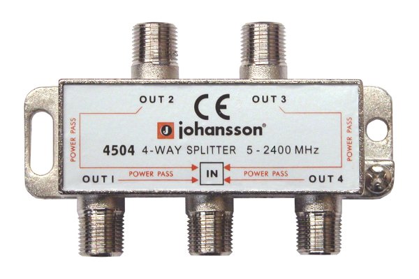 Jaotin 1/4 5-2400MHz DC läpi 11dB jakovaimennus