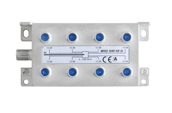 Jaotin 1/8 5-1300MHz 12 dB Docsis 3.1 -yhteensopiva