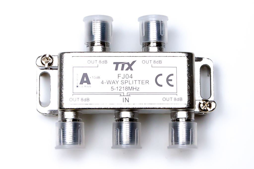 Jaotin 1/4 5-1300MHz 7,1dB Docsis 3.1 -yhteensopiva