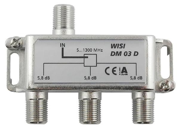 Jaotin 1/3 5-1300MHz 5,8dB Docsis 3.1 -yhteensopiva