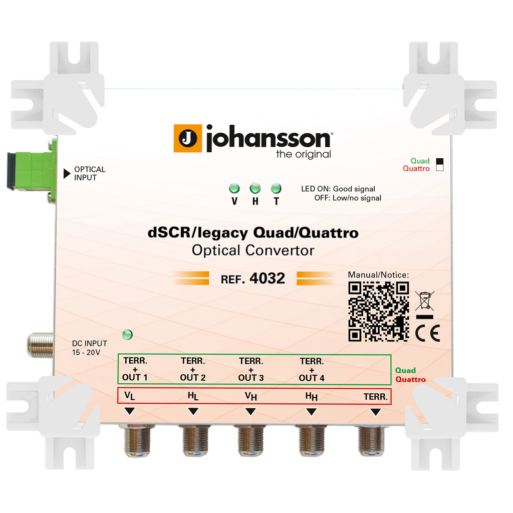 Optinen SAT-vastaanotin dSCR/Quad/Quattro konvertteri