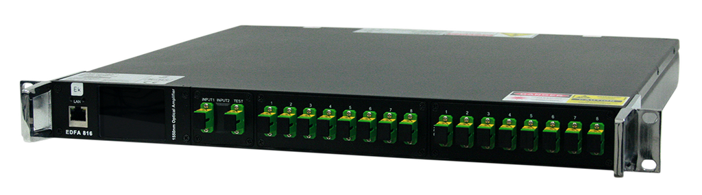 GPON EDFA 8-port 1550nm 16,5dBm + multiplexer 1490/1310nm