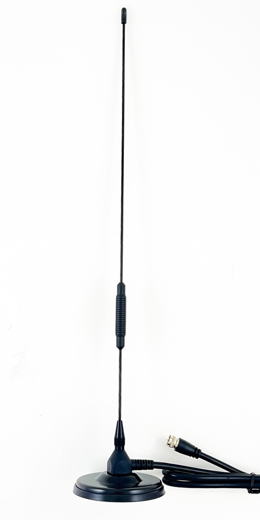 TV-antenni VHF/UHF F-liitin RG59 1,5m magneettijalka