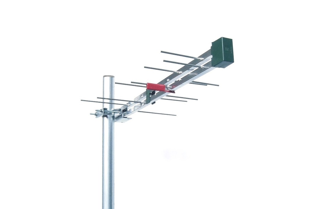 TV-antenni UHF k21-48 8dBi 14el logper 636mm STUB LTEsuodin