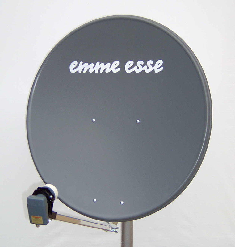 SAT-antenni offset 85cm teräs 39,5dB, harmaa
