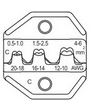 Puristuspihti eristämätt. liitt. AWG20-18/16-14/12-10,DIN 0.5