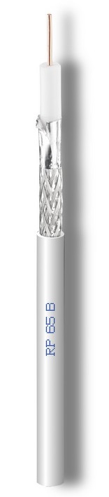 RG6-kaapeli 75ohm 1/4,75/ø6,6mm 2xSuoj 20,42@1GHz A+ Eca K250m