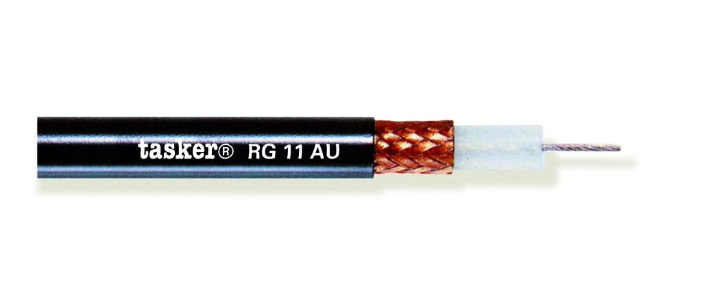 RG11-kaapeli 75ohm 1,20/8,05mm Ø10mm PVC Eca