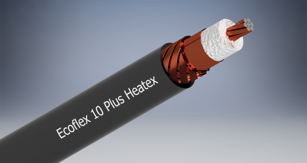 Antennikaap 50ohm Ecoflex10 PLUS HEATEX HF ø10,2mm 102m kela Cca