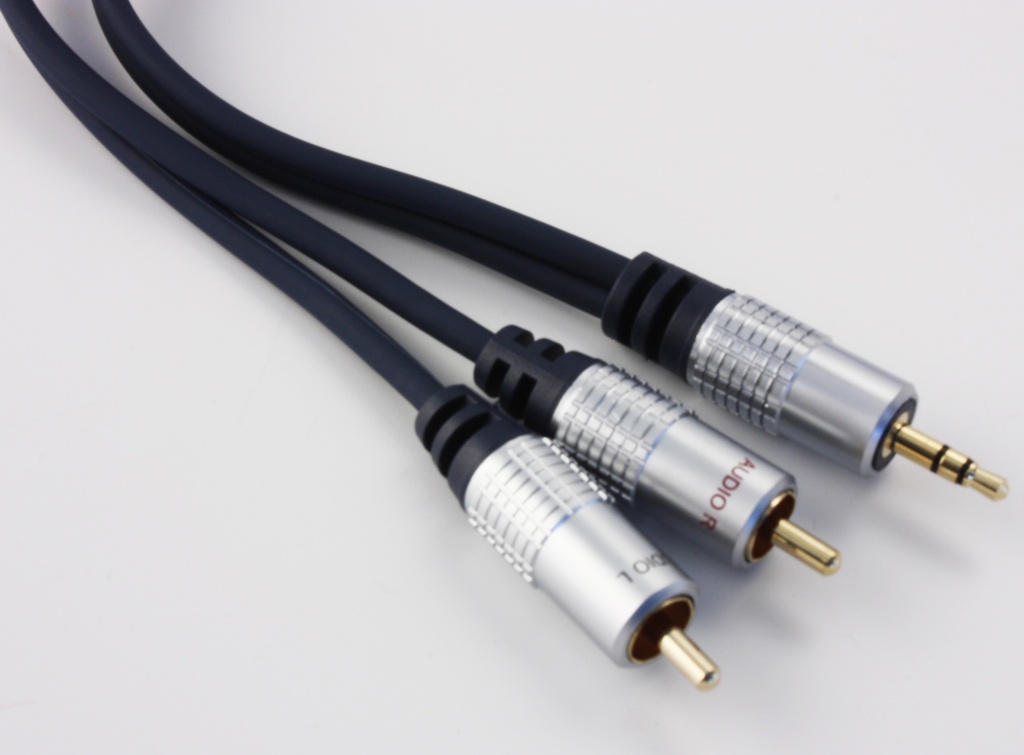 välij 3,5-uros/2RCA-uros  5m HighEnd kullattu HEAVYDUTY