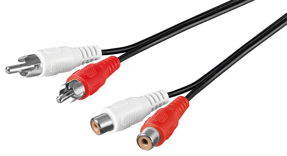 välij 2RCA-uros/2RCA-naaras 5m jatkojohto IP TK11150