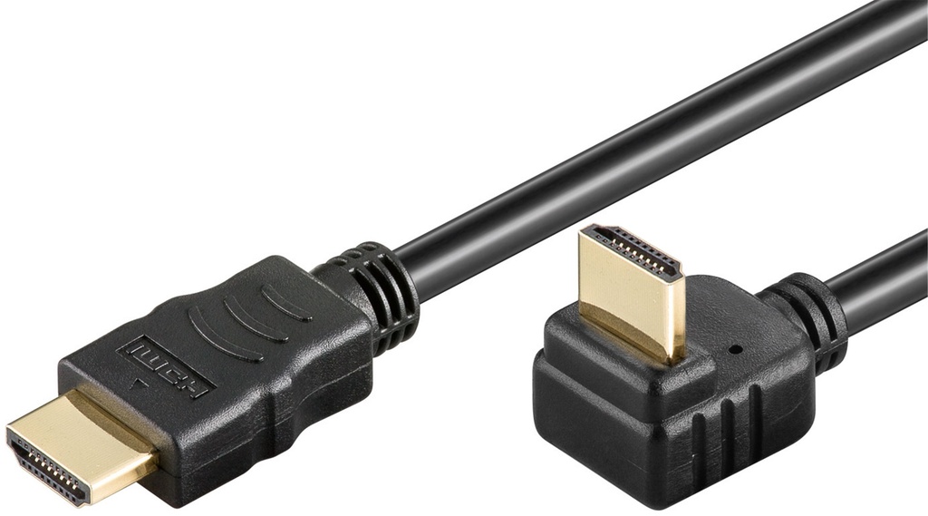 HDMI-uroskulma 270°/HDMI-uros vä lijohto musta VR109x 1m bulk