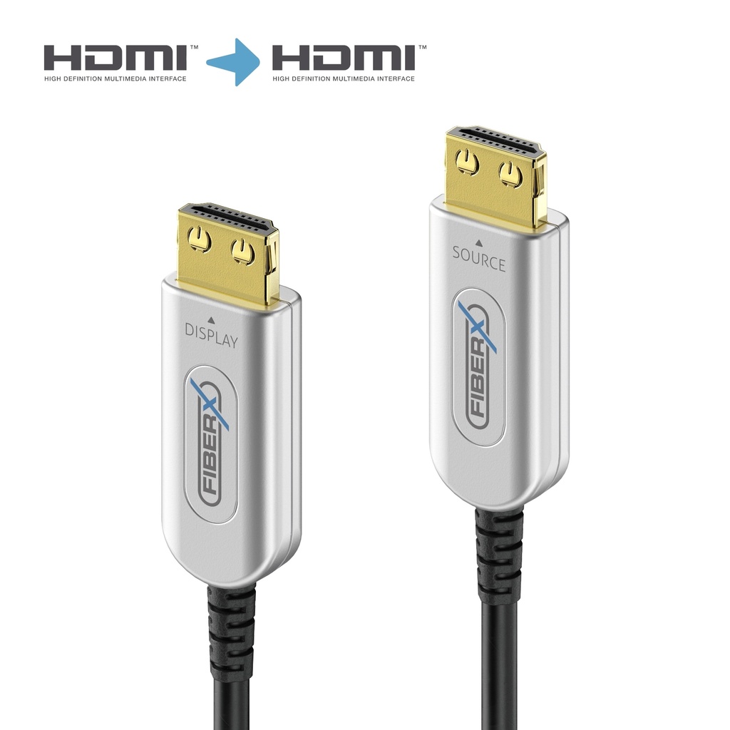 HDMI-välijoh akt opt 50m 2.0b 4K FiberX 18Gbps AOC