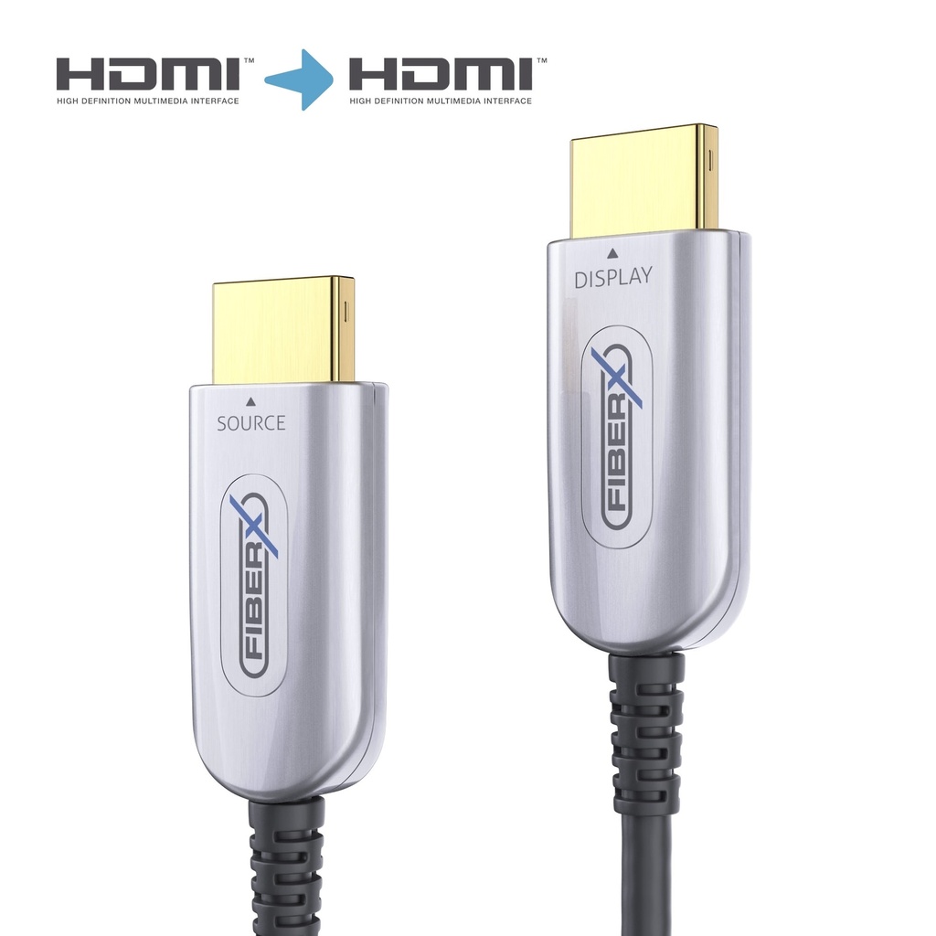 HDMI-välijoh akt opt 40m 2.0b 4K FiberX 18Gbps AOC