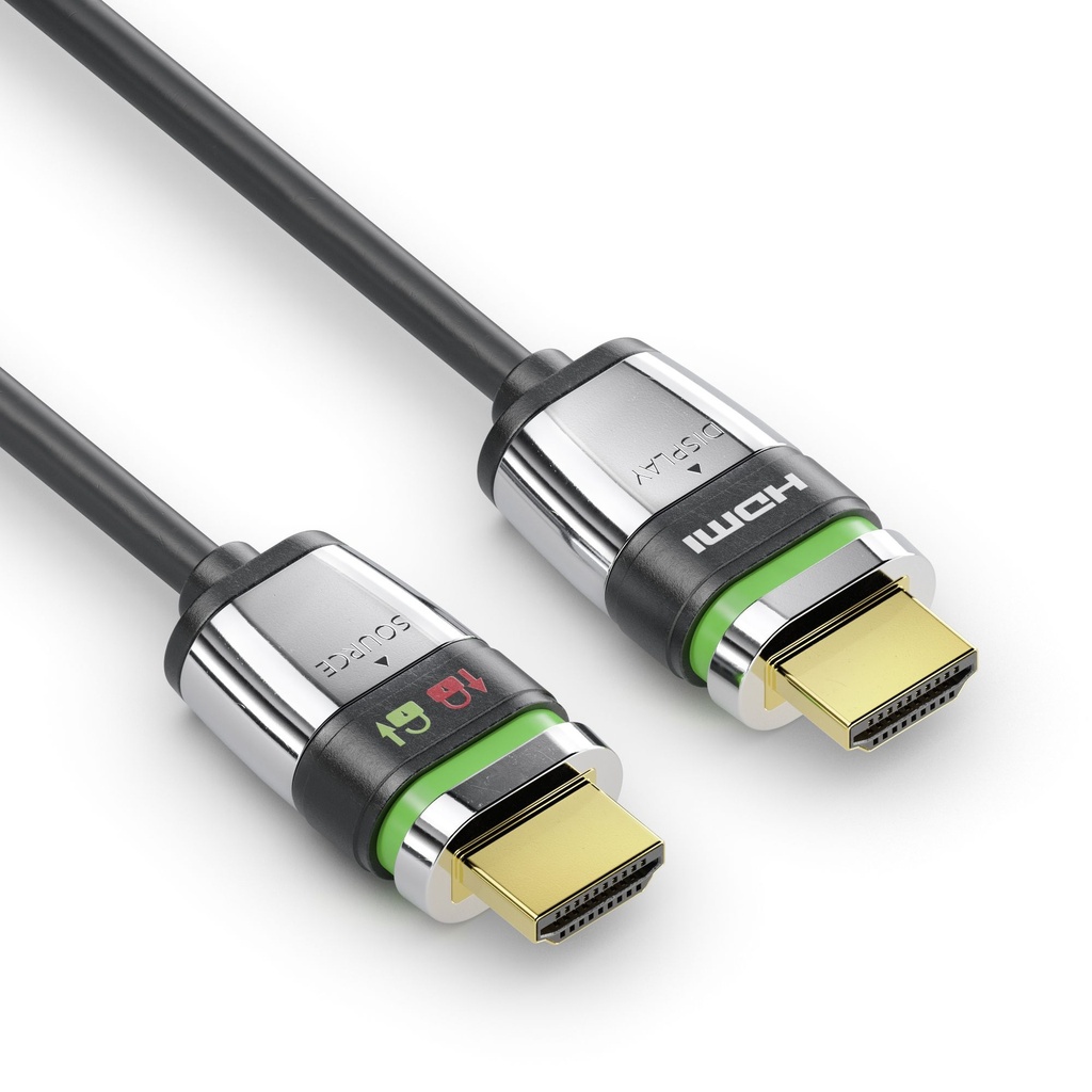 HDMI-välijoh akt opt 10m 2.1 8K FiberX 48Gbps AOC LSZH