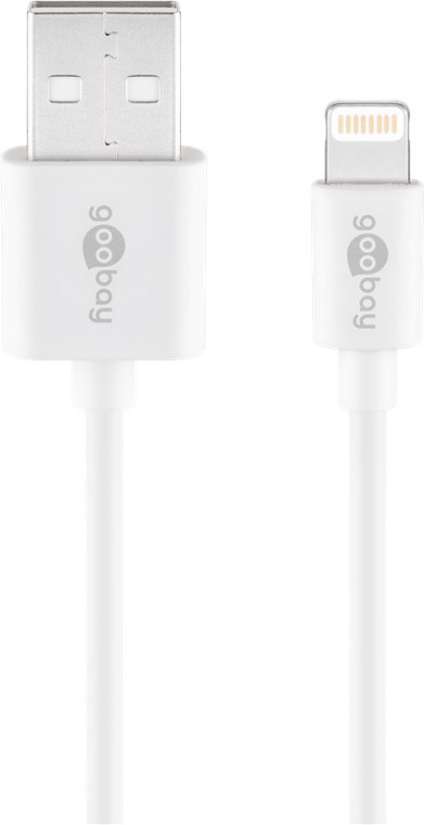 USB-C-uros/USB-A-uros lataus/dat a 1 m, valkoinen  bulk