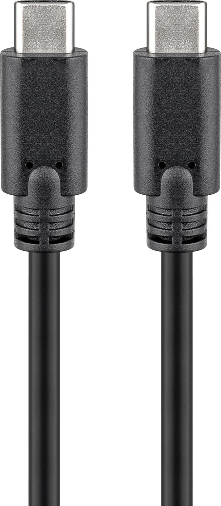 USB-C-uros/USB-C-uros 2m välijoh 3.2 PD 3A musta bulk