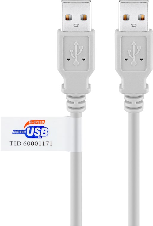 USB-välij A-uros/A-uros 5m IP TK 1050 Harmaa