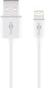 USB-välijohto MFi iPhone/iPad valkoinen 1m bulk IUSB3VA