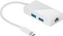 USB-C Adapteri 2-porttia Etherne t 2xUSB 3.0 A IP USBCAD1