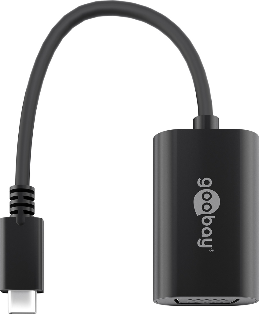 USB-C-uros/VGA-adapteri musta 0, 2m bulk