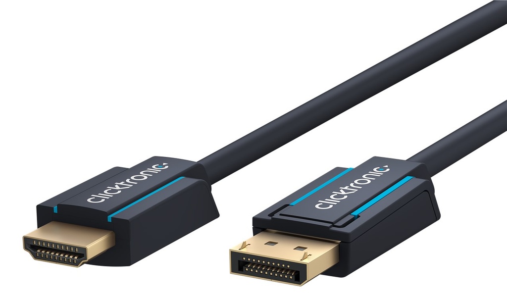 DisplayPort/HDMI-välijohto 7,5m Clicktronic