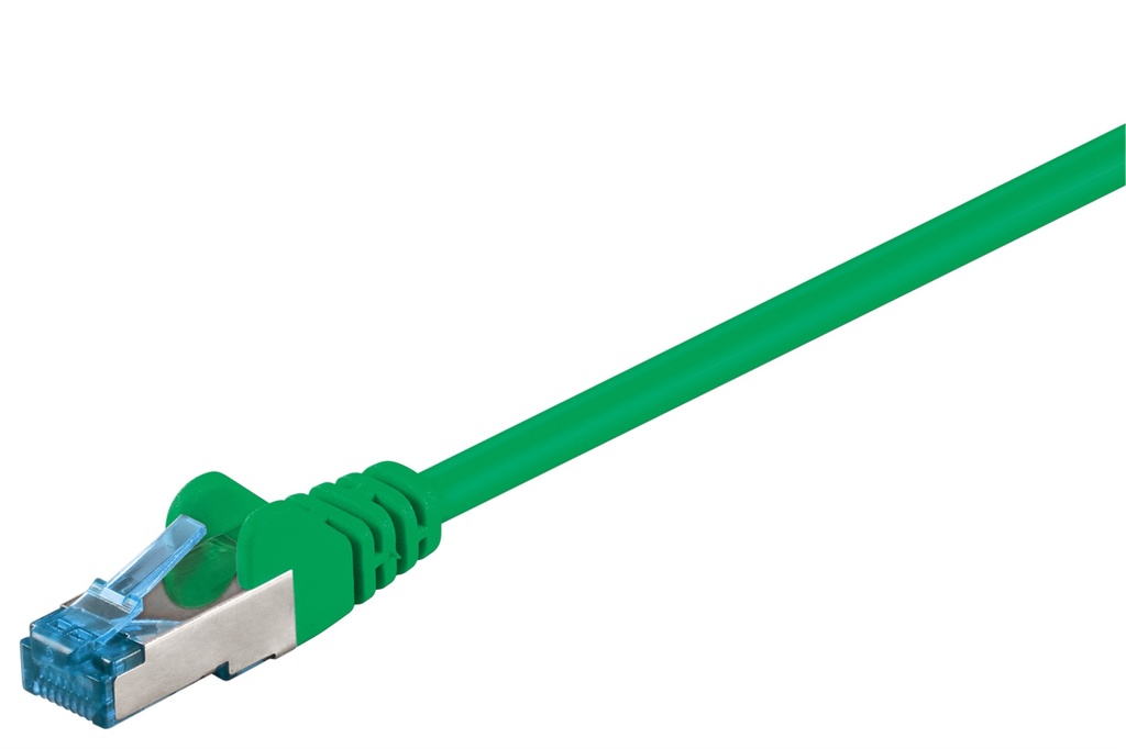 CAT6a-välijohto S/FTP vihreä 5m LSZH CU bulk SF46A50VI