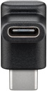 Adapteri USB-C-uros/USB-C-naaras 90³ kulma eteen