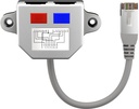 RJ45-haaroitin CAT5 1-1 2-2 3-3 6-6 4-1 5-2 7-3 8-6