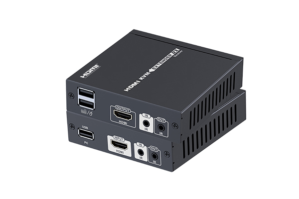 HDMI HDBaseT extender 4K 40m USB 2xvirtalähde KVM