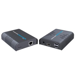 HDMI CAT6-extender 120m 1080p USB 2xvirtalähde KVM