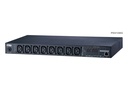 PDU Virranjakeluyksikkö 1U ECO 8xIEC C13 1xRJ45 15A