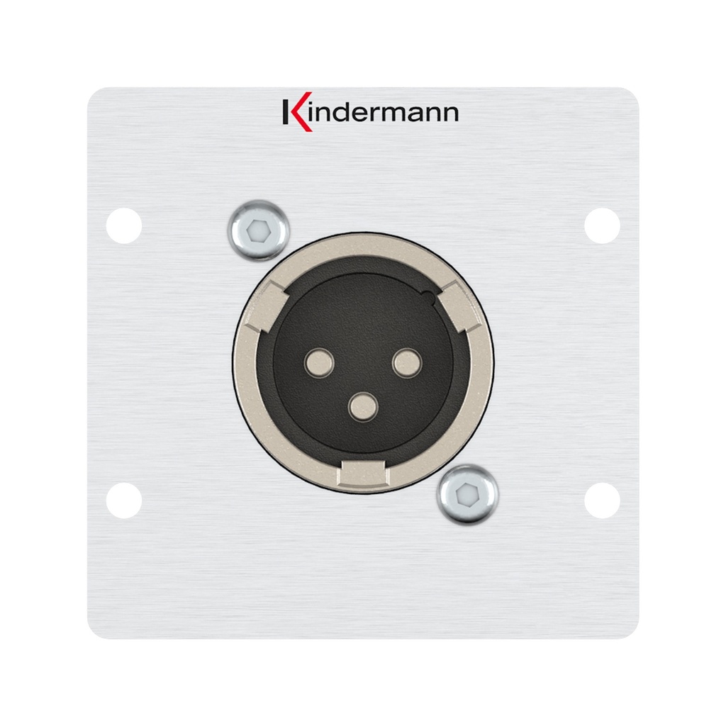 PRO IN XLR-uros 3Pin Neutrik® socket (f) 50*50 mm