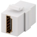 HDMI-naaras/HDMI-naaras läpivien Keystone-moduuli