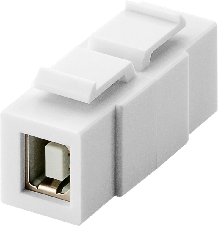 USB 2.0 B-naaras läpivienti Keystone-moduuli