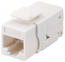 CAT6-runko RJ45 UTP Keystone-moduuli valkoinen