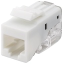 CAT5e-runko RJ45 UTP Keystone-moduuli valkoinen