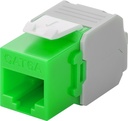 CAT6a-runko RJ45 UTP Keystone-moduuli vihreä