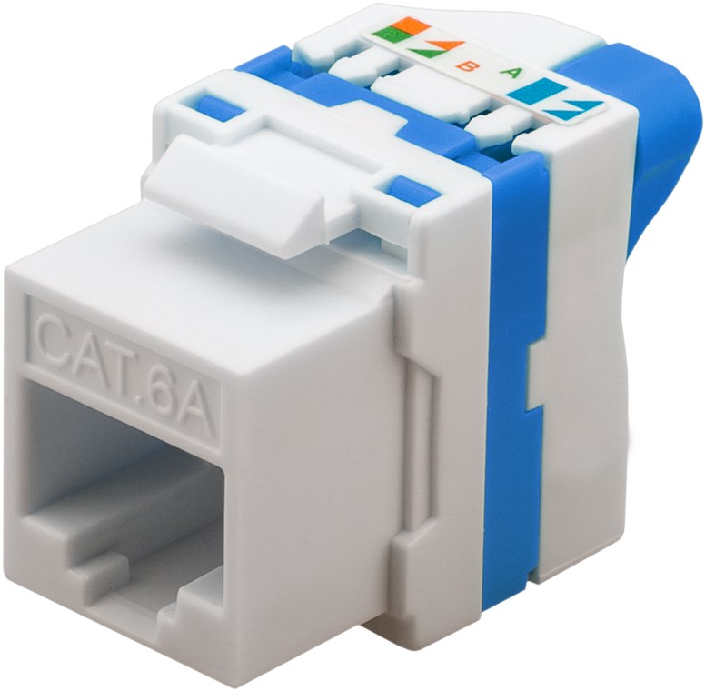 CAT6a-runko RJ45 Keystone AWG22-24 UTP