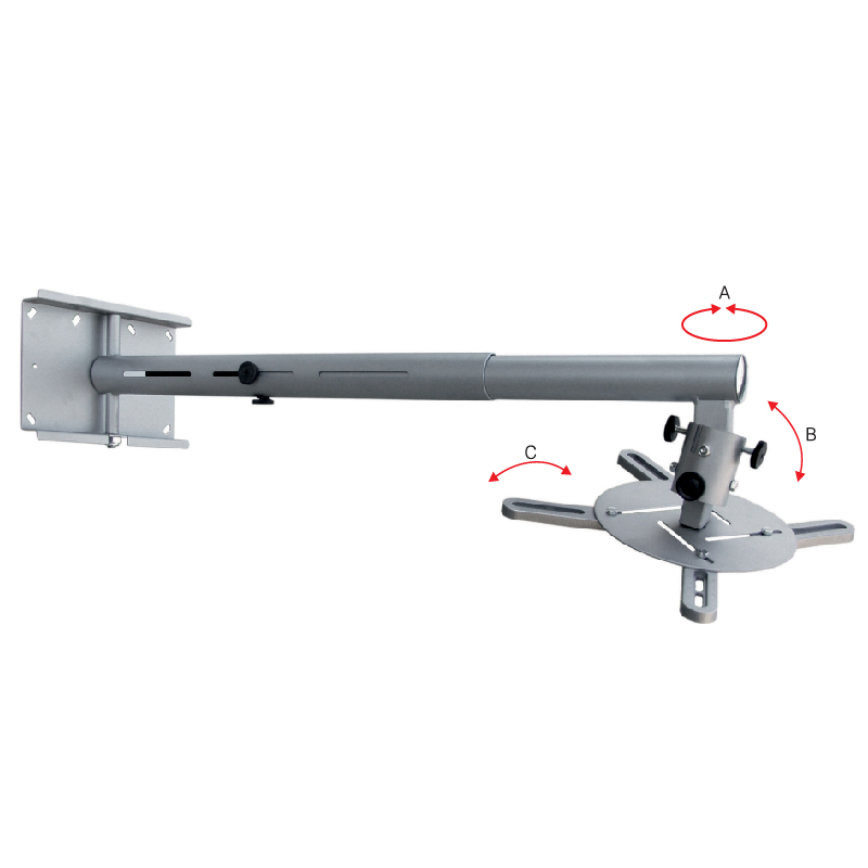 Tykkiteline seinään 15kg 510-850mm seinästä