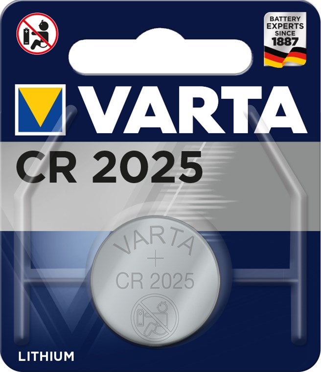 Lithiumparisto CR2025 3V 170mAh Varta