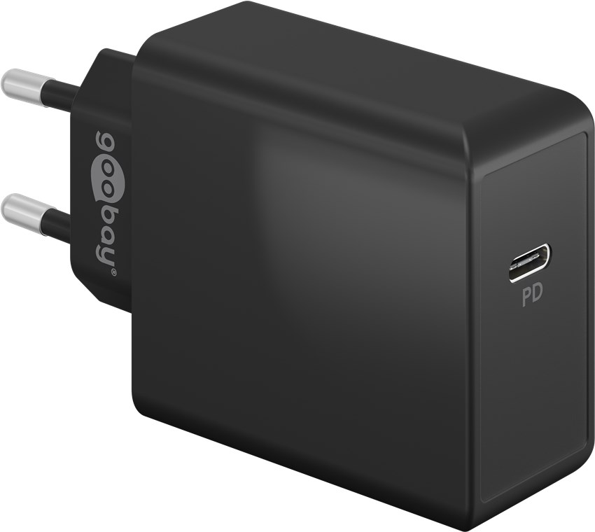 Verkkolaite 100-240V>USB-C 65W PD Pikalaturi musta